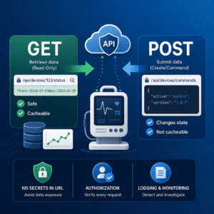 GET vs POST in MedTech: Safe API Design for Connected Devices